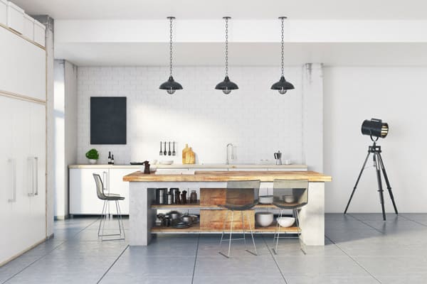 Los Angeles kitchen expansion project showing open concept living space