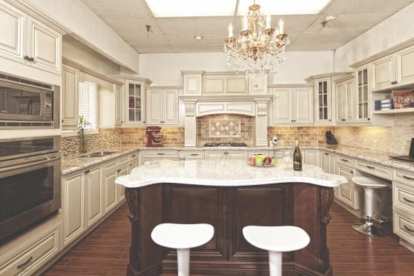 Los Angeles kitchen cabinet installation with custom storage solutions