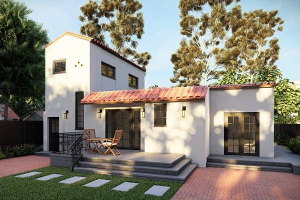 Los Angeles garage conversion project with modern interior finishes