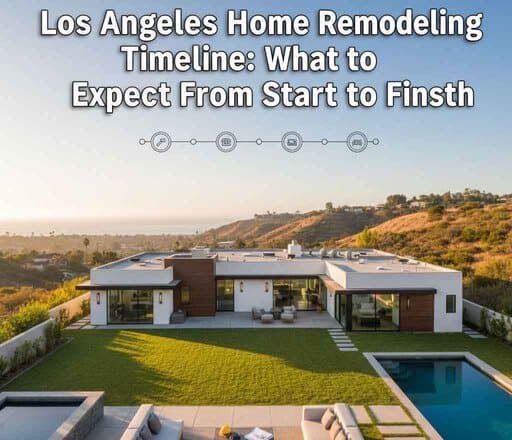 Los Angeles home remodeling timeline from design to completion